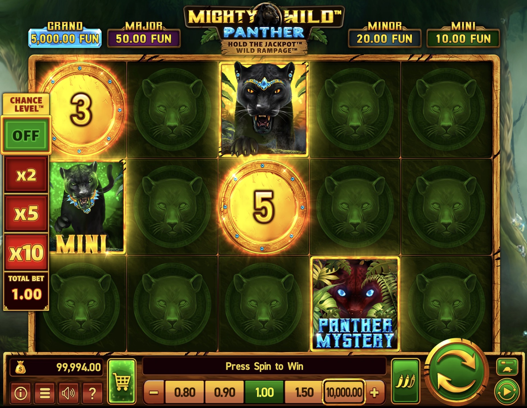   Mighty Wild: Panther Grand Diamond Edition  Wazdan   